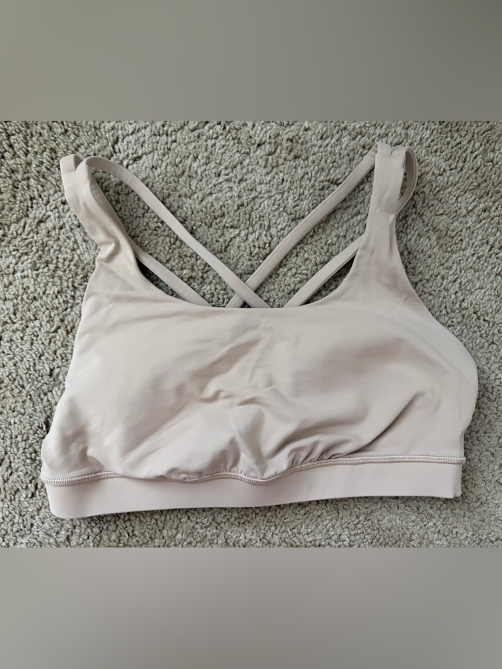 Lululemon Energy sports bra- size 8 (beige)